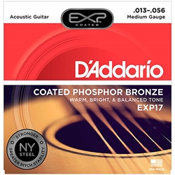 Daddario EXP17 Medium Acoustic Coated Guitar Strings