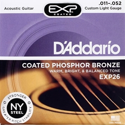 Daddario EXP26 Acoustic Custom Light Phosphor Bronze Guitar Strings