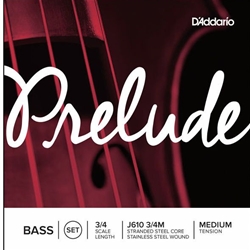 Prelude 3/4 Bass String Set Medium Tension