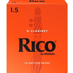 Rico Bb Clarinet Reeds Strength 1.5 Box of 10