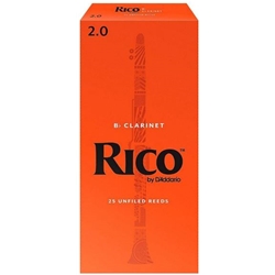 Rico Bb Clarinet Reeds Strength 2 Box of 25