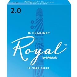 Rico Royal Bb Clarinet Reeds Strength 2 Box of 10