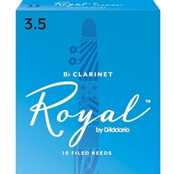 Rico Royal Bb Clarinet Reeds Strength 3.5 Box of 10