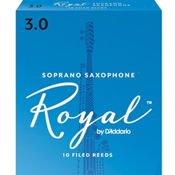 Rico Royal Soprano Sax Reeds Strength 3 Box of 10
