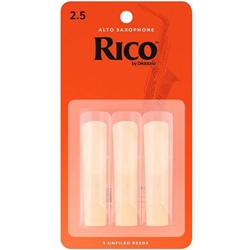 Rico Alto Sax Reeds Strength 2.5  Card of 3