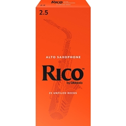 Rico 25RIAS2.5 Alto Sax Reeds Strength 2.5 Box of 25