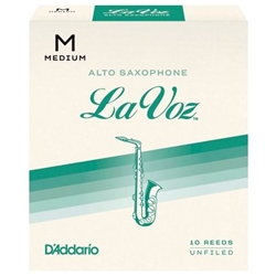 LaVoz Alto Sax Reeds Medium Strength Box of 10