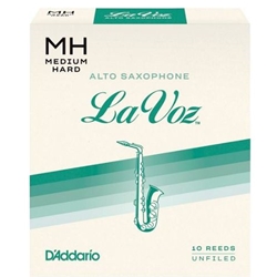 LaVoz Alto Sax Reeds Medium Hard Strength Box of 10