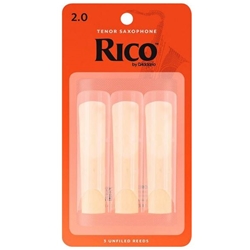 Rico Tenor Sax Reeds Strength 2 Card of 3