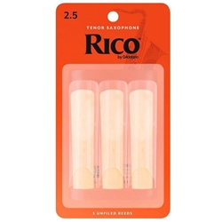 Rico Tenor Sax Reeds Strength 2.5 Card of 3