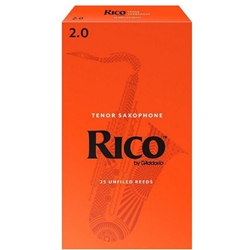 Rico Tenor Sax Reeds Strength 2 Box of 25