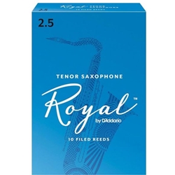 Rico Royal Tenor Sax Reeds  Strength 2.5 Box of 10