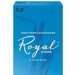 Rico Royal Bari Sax Reeds Strength 3 Box of 10