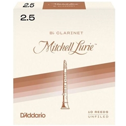 Mitchell Lurie Bb Clarinet Reeds Strength 2.5 Box of 10