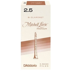 Mitchell Lurie Premium Bb Clarinet Reeds Strength 2.5 Box of 5