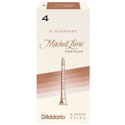 Mitchell Lurie Premium Bb Clarinet Reeds Strength 4 Box of 5