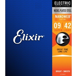 Elixir Nanoweb Super Light Electric Guitar Strings