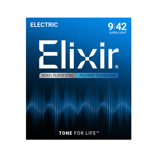 Elixir 12050EL Light Polyweb Electric Guitar Strings