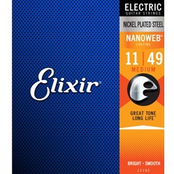 Elixir Nanoweb Medium Electric Guitar Strings