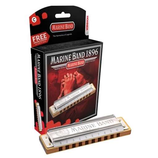 Hohner 1896BX-A Marine Band Harmonica Key A 10 Hole