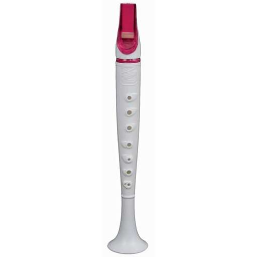 Trophy White Flutophone Red Trim