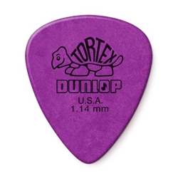 Dunlop 418P114 12 Pack 1.14mm Purple Tortex Standard Picks