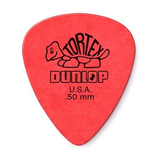 Dunlop 418P50 12 Pack .50mm Red Tortex Standard Picks