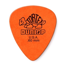 Dunlop 418P60 12 Pack .60mm Orange Tortex Standard Picks