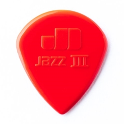 Dunlop 47P3N 6 Pack Red Nylon Sharp Jazz Picks