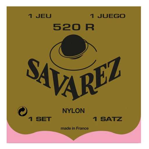 Savarez 520R Red Card Classical Guitar Strings Set