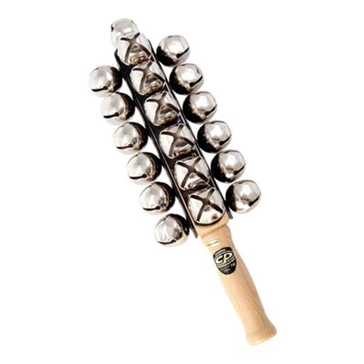 Cosmic Percussion Sleigh Bells on Wood Handle - 25 bells