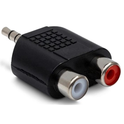 Hosa GRM193 Dual RCA to 3.5 mm TRS Adapter