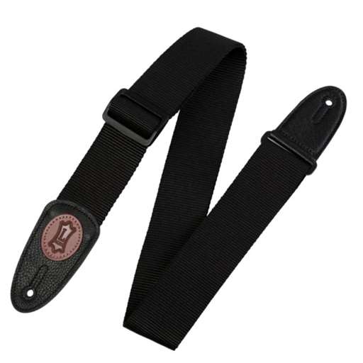 Levy's Black Nylon Suede End Guitar Strap