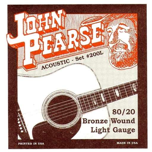 Pearse P200L Light Acoustic Guitar String Set