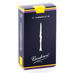 Vandoren Traditional Bb Clarinet Reeds Strength 2 Box of 10