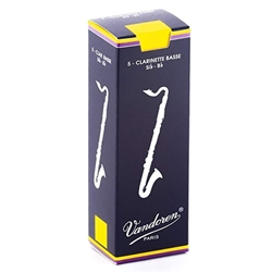 Vandoren Traditional Bass Clarinet Reeds Strength 2.5 Box of 5