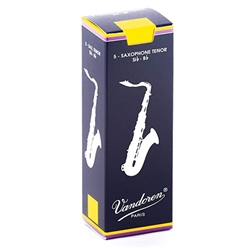 Vandoren Traditional Tenor Sax Reeds Strength 2.5 Box of 5