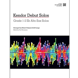 Kendor Debut Solos - Eb Alto Sax - Solo Book with CD