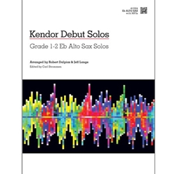 Kendor Debut Solos - Eb Alto Sax - Solo Book with MP3s