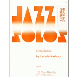 Kendor Niehaus   Jazz Solos Volume 2 - Tenor Saxophone