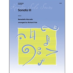 Sonata III - Trombone Solo with Piano Accompaniment