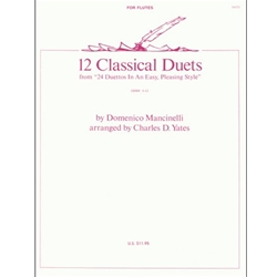 Kendor Mancinelli Yates  12 Classical Duets - Flute