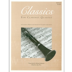 Classics For Clarinet Quartet - Score