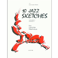 Kendor Niehaus   10 Jazz Sketches, Volume 3 - Alto Saxophone Trio