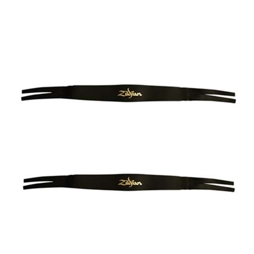 Zildjian 0750 Pair Black Leather Cymbal Straps