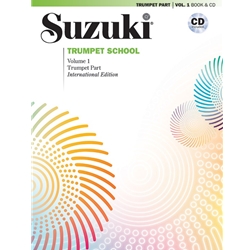 Suzuki Trumpet School Volume 1 - 
International Edition Book | CD