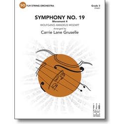 FJH Mozart Gruselle C  Symphony No 19 Movement 4 - String Orchestra