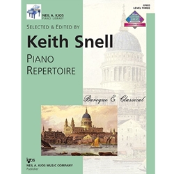Kjos Keith Snell Snell  Piano Repertoire Baroque & Classical L3