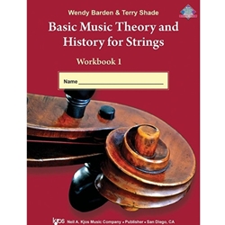 Kjos Barden / Shade Terry Shade  Basic Music Theory and History for Strings Workbook 1 - Cello