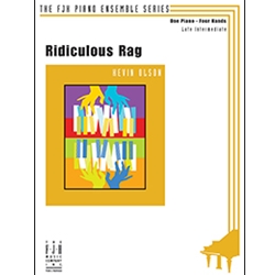 FJH Olson K              Kevin Olson  Ridiculous Rag - 1 Piano  / 4 Hands